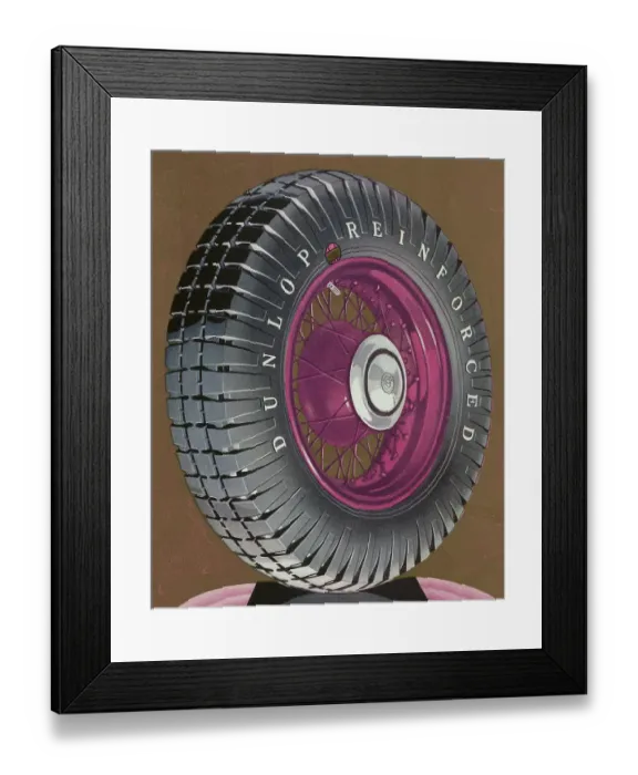 Framed Print : Advert for Dunlop Tyres, promoting them as being in a class of their own. Date: 1932 Framed Print : Advert for Dunlop Tyres, promoting them as being in a class of their own. Date: 1932