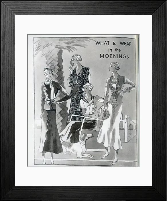Framed Print : A range of daytime options for the fashionable woman. Date: 1932 Framed Print : A range of daytime options for the fashionable woman. Date: 1932