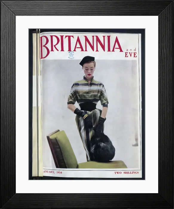 Framed Print : The front cover of Britannia and Eve from January 1954. Date: 1954 Framed Print : The front cover of Britannia and Eve from January 1954. Date: 1954