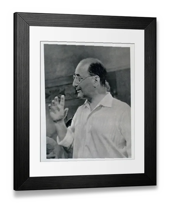 Framed Print : Italian film director and screenwriter Mario Camerini (1895-1981), seen here on the set of his film Ulysses which was released in 1954. Date: circa 1953 Framed Print : Italian film director and screenwriter Mario Camerini (1895-1981), seen here on the set of his film Ulysses which was released in 1954. Date: circa 1953