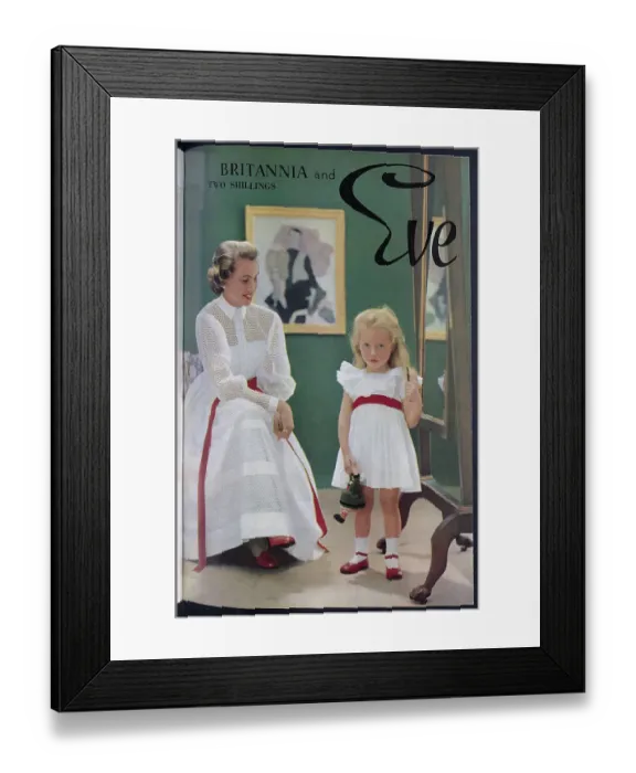Framed Print : The front cover of Britannia and Eve magazine from May 1954. Date: 1954 Framed Print : The front cover of Britannia and Eve magazine from May 1954. Date: 1954