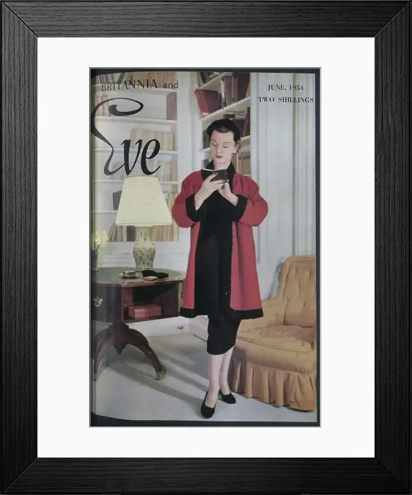 Framed Print : The front cover of Britannia and Eve magazine from June 1954. Date: 1954 Framed Print : The front cover of Britannia and Eve magazine from June 1954. Date: 1954