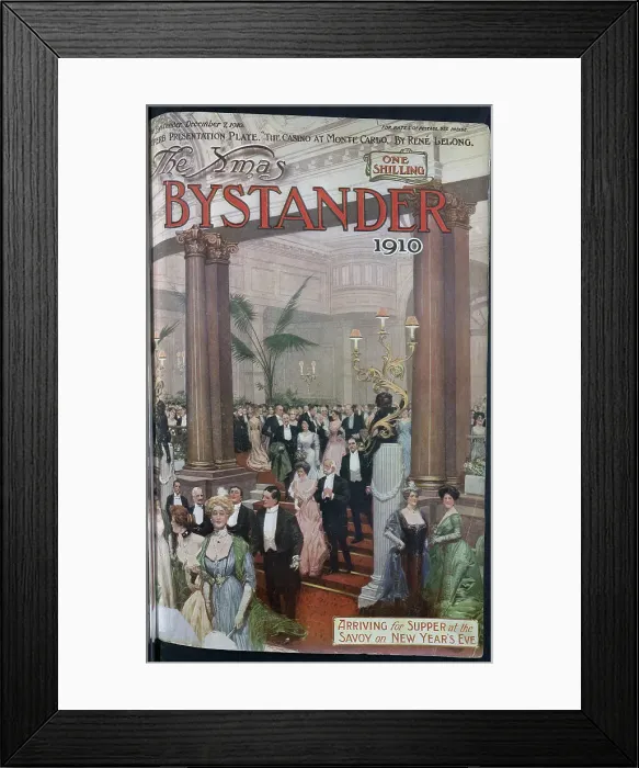 Framed Print : Arriving for Supper at The Savoy on New Year's Eve Date: 1910 Framed Print : Arriving for Supper at The Savoy on New Year's Eve Date: 1910