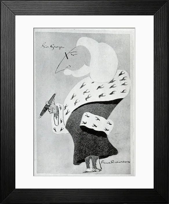 Framed Print : Caricature illustration of George Lewis by Frank Richardson. Sir George Henry Lewis, 1st Baronet (1833-1911) English lawyer of Jewish heritage. From an article, My Caricatures'by Frank Richardson. Date: 1910 Framed Print : Caricature illustration of George Lewis by Frank Richardson. Sir George Henry Lewis, 1st Baronet (1833-1911) English lawyer of Jewish heritage. From an article, My Caricatures'by Frank Richardson. Date: 1910
