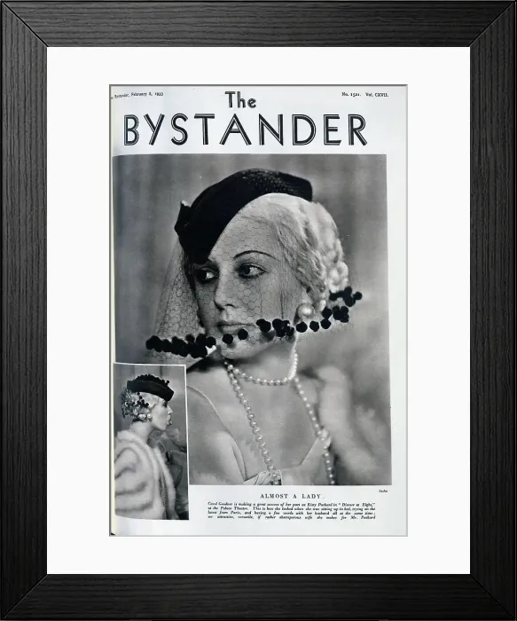 Framed Print : Carol Goodner, actress, (1904-2001) theatrical studio portraits. Captioned, Almost a Lady'. With description, Carol Goodner is making a great success of her part as Kitty Packard in Dinner at Eight, at the Palace Theatre Framed Print : Carol Goodner, actress, (1904-2001) theatrical studio portraits. Captioned, Almost a Lady'. With description, Carol Goodner is making a great success of her part as Kitty Packard in Dinner at Eight, at the Palace Theatre