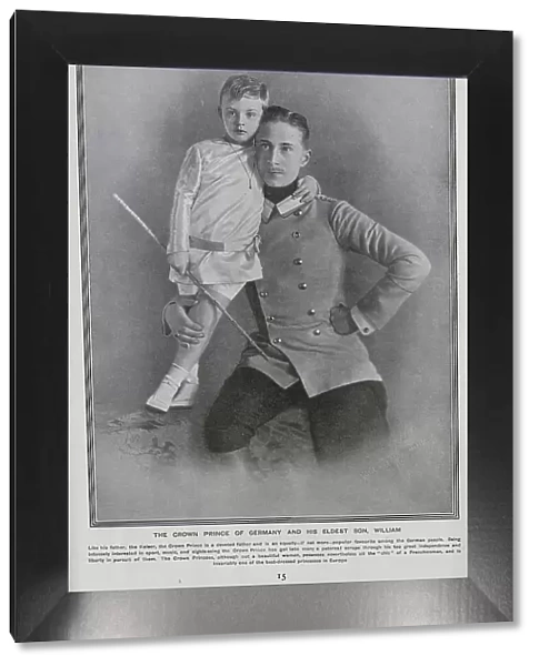 Crown Prince Wilhelm with his eldest son William