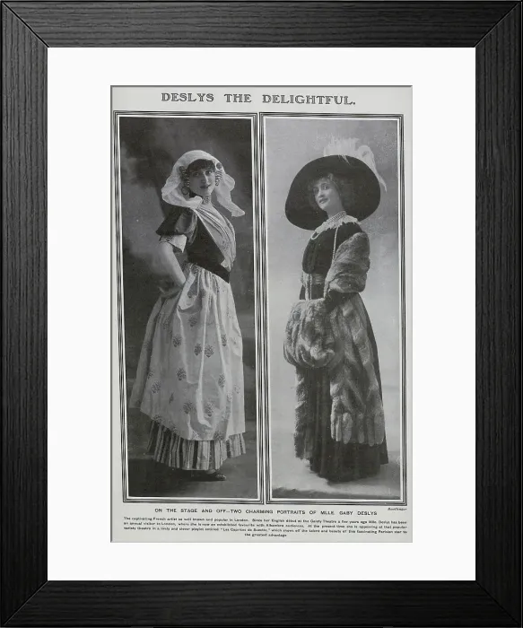 Framed Print : Gaby Deslys, variety star Framed Print : Gaby Deslys, variety star