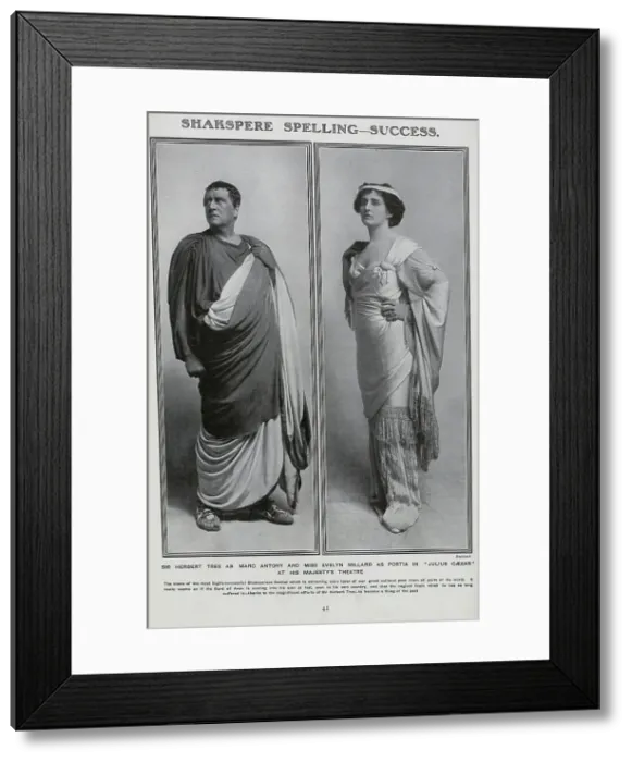 Framed Print : Sir Herbert Tree and Miss Evelyn Millard Framed Print : Sir Herbert Tree and Miss Evelyn Millard