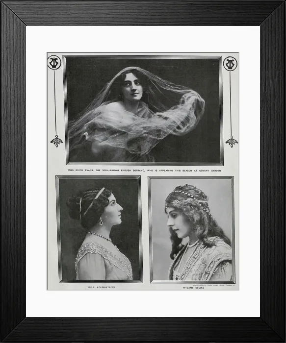 Framed Print : Covent Garden Opera stars Framed Print : Covent Garden Opera stars