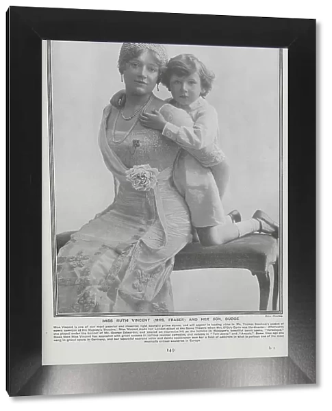 Ruth Vincent with her son