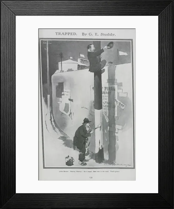 Framed Print : Cartoon by George E Studdy Framed Print : Cartoon by George E Studdy
