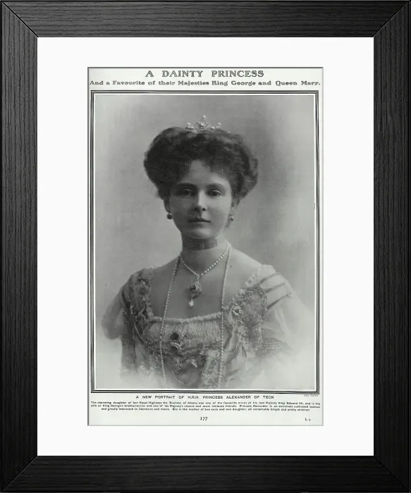 Framed Print : A Dainty Princess - HRH Princess Alexander of Teck Framed Print : A Dainty Princess - HRH Princess Alexander of Teck