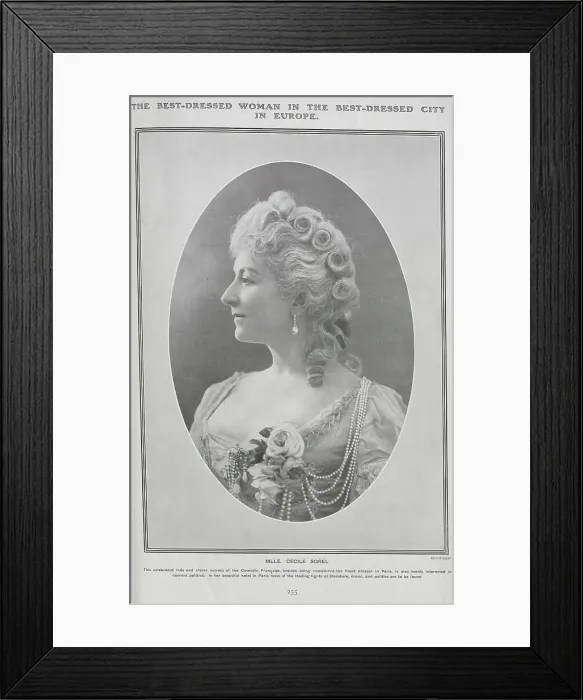 Framed Print : Cecile Sorel, French actress Framed Print : Cecile Sorel, French actress