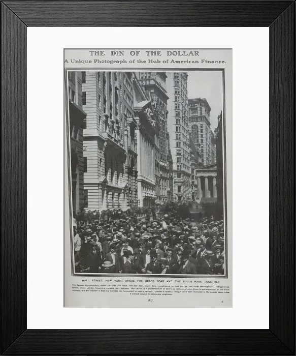 Framed Print : Wall Street, New York Framed Print : Wall Street, New York