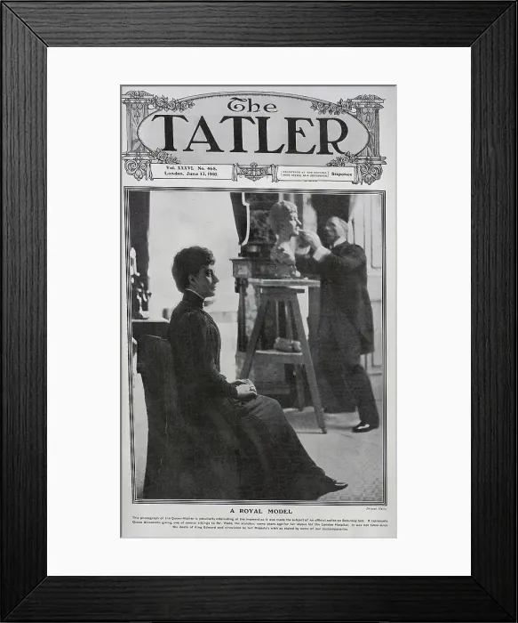 Framed Print : Queen Alexandra, sitting for George Wade Framed Print : Queen Alexandra, sitting for George Wade