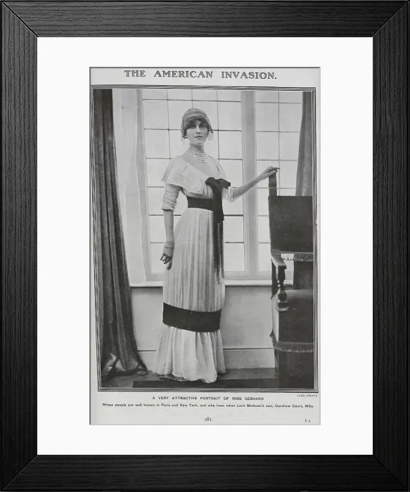 Framed Print : Portrait of a Miss Gebhard Framed Print : Portrait of a Miss Gebhard