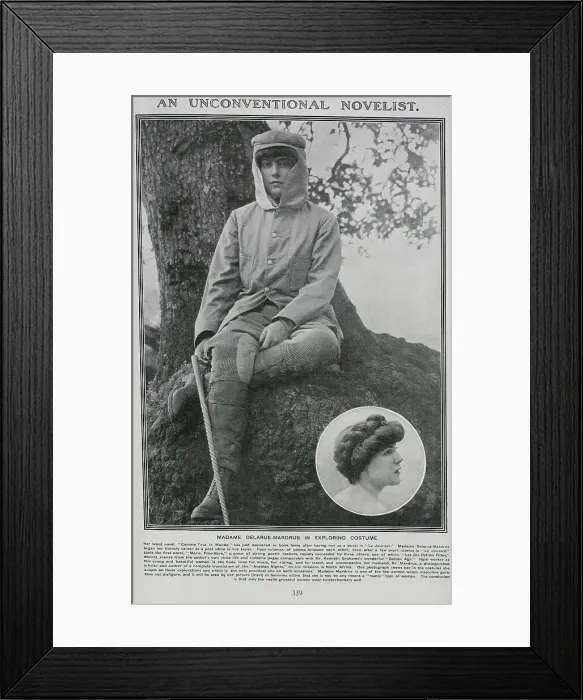 Framed Print : Lucie Delarue-Mardrus, writer, poet and traveller Framed Print : Lucie Delarue-Mardrus, writer, poet and traveller