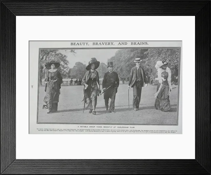 Framed Print : Taking a stroll at the Hurlingham Club, Fulham Framed Print : Taking a stroll at the Hurlingham Club, Fulham