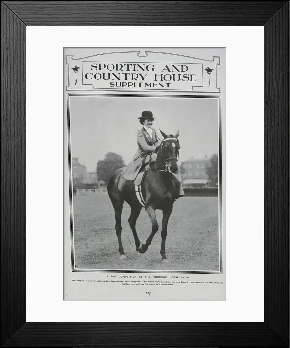 Framed Print : Mrs McBride on Saxon Queen Framed Print : Mrs McBride on Saxon Queen