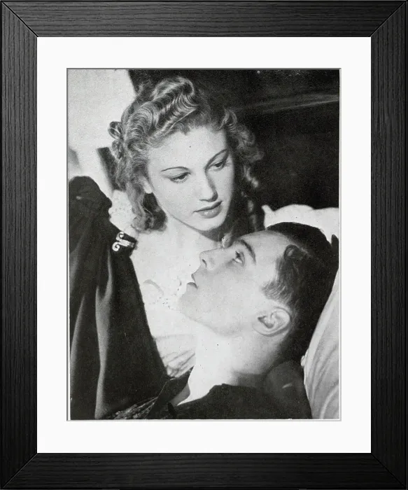 Framed Print : Annie Vernay and Jean Paqui in Les Otages Framed Print : Annie Vernay and Jean Paqui in Les Otages
