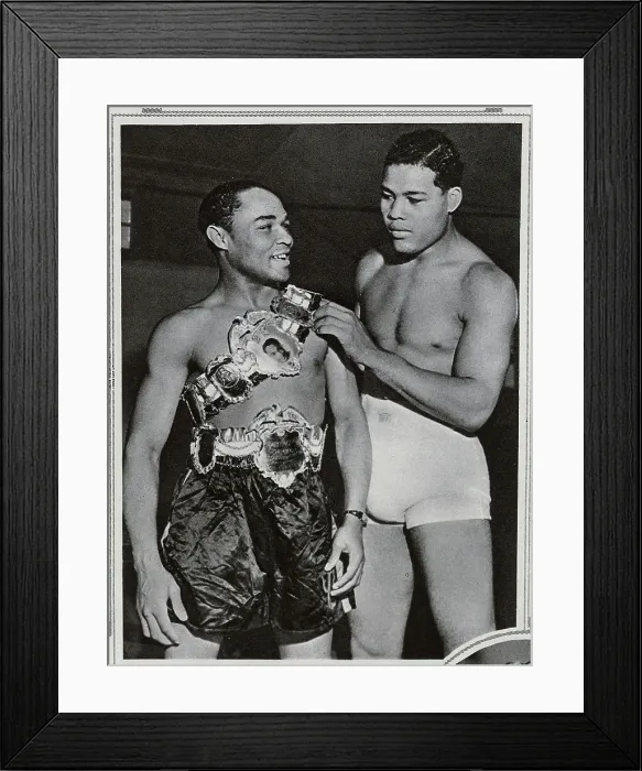 Framed Print : Henry Armstrong and Joe Louis, boxers Framed Print : Henry Armstrong and Joe Louis, boxers