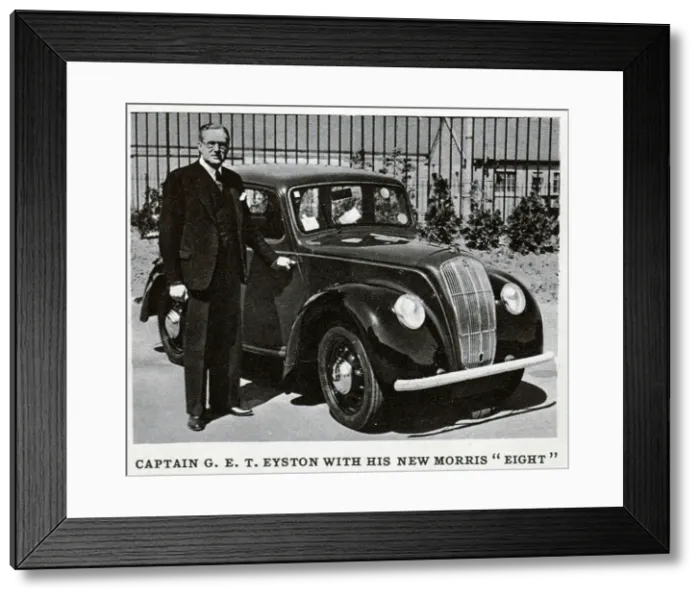 Framed Print : Captain George E. T. Eyston and car Framed Print : Captain George E. T. Eyston and car