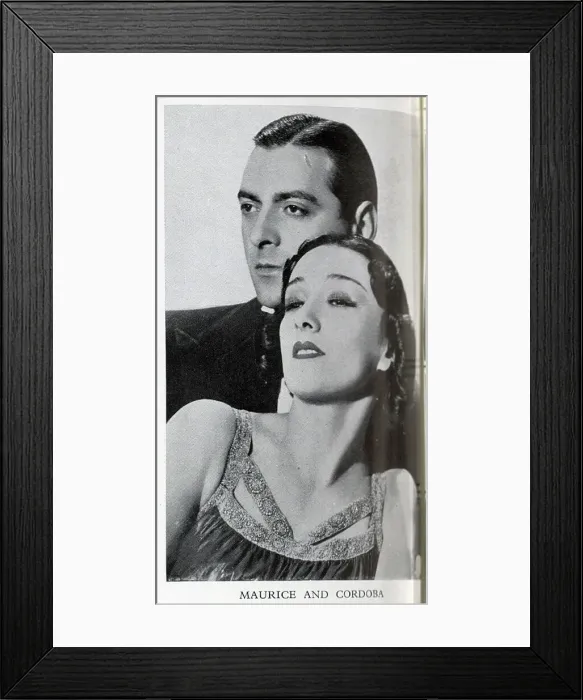 Framed Print : Maurice and Cordoba, dancers Framed Print : Maurice and Cordoba, dancers