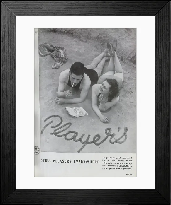 Framed Print : Advert for Player's cigarettes Framed Print : Advert for Player's cigarettes