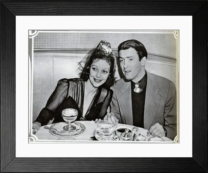 Framed Print : Loretta Young and Jimmie Stewart Framed Print : Loretta Young and Jimmie Stewart