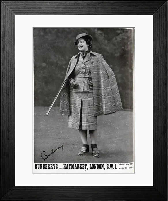 Framed Print : Advert for Burberry Framed Print : Advert for Burberry