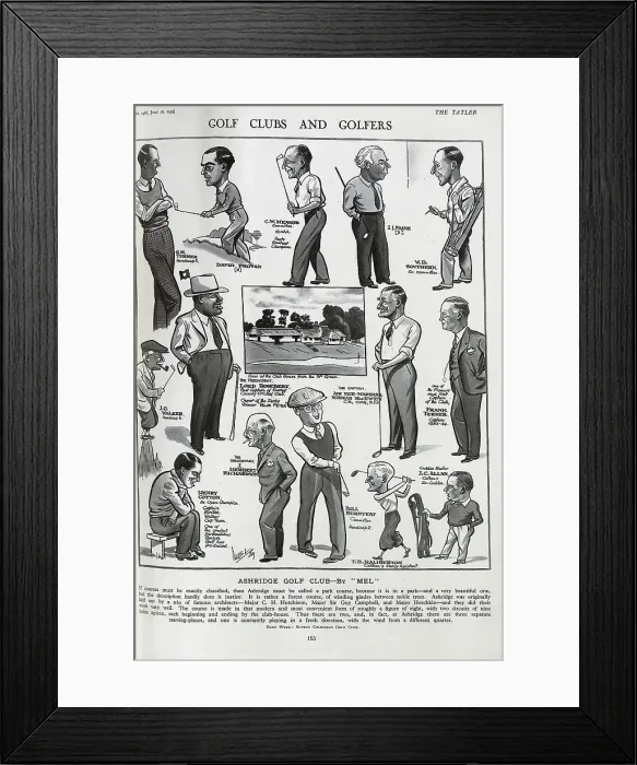 Framed Print : Ashridge Golf Club and its golfers Framed Print : Ashridge Golf Club and its golfers