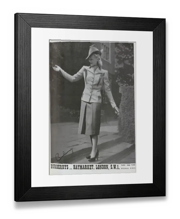 Framed Print : Advert for Burberry Framed Print : Advert for Burberry