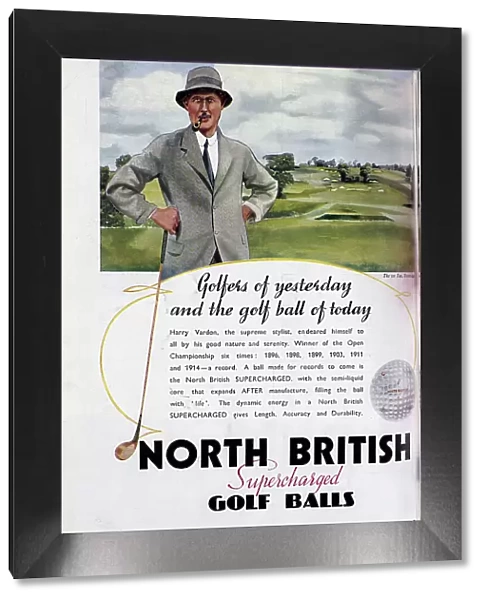 Advert for North British Supercharged Golf Balls