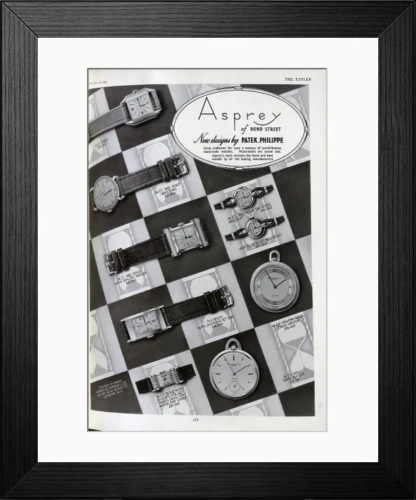 Framed Print : Advert for Asprey of Bond Street Framed Print : Advert for Asprey of Bond Street