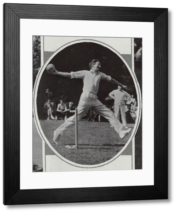 Framed Print : Writer A. P. Herbert, bowling Framed Print : Writer A. P. Herbert, bowling