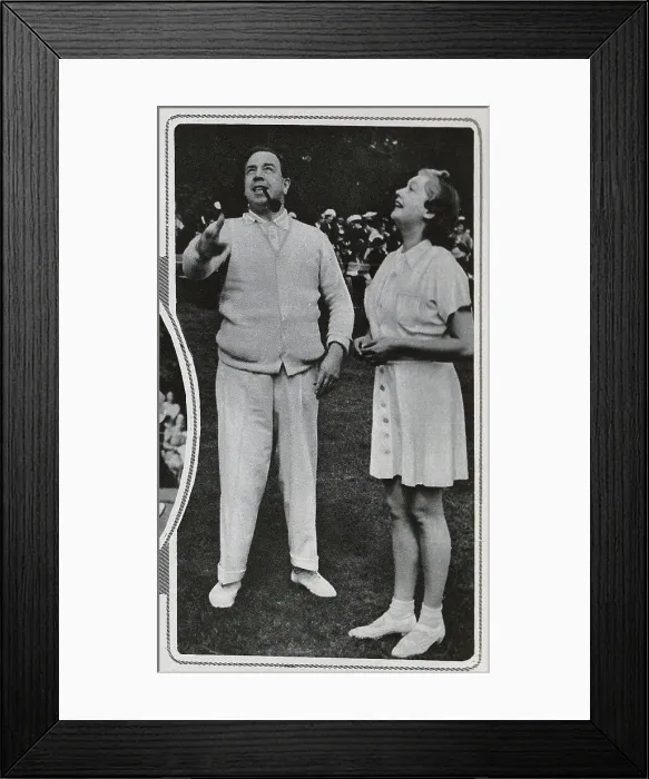 Framed Print : J. B. Priestley and Joyce Barbour Framed Print : J. B. Priestley and Joyce Barbour