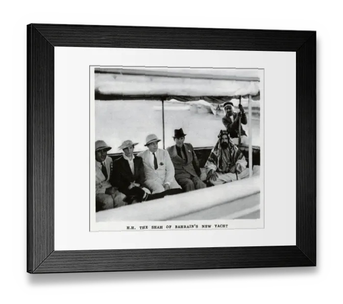 Framed Print : The Shah of Bahrain's New Yacht Framed Print : The Shah of Bahrain's New Yacht