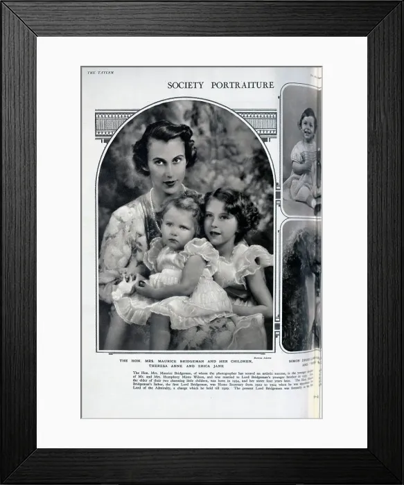 Framed Print : Diana Bridgeman with daughters Framed Print : Diana Bridgeman with daughters