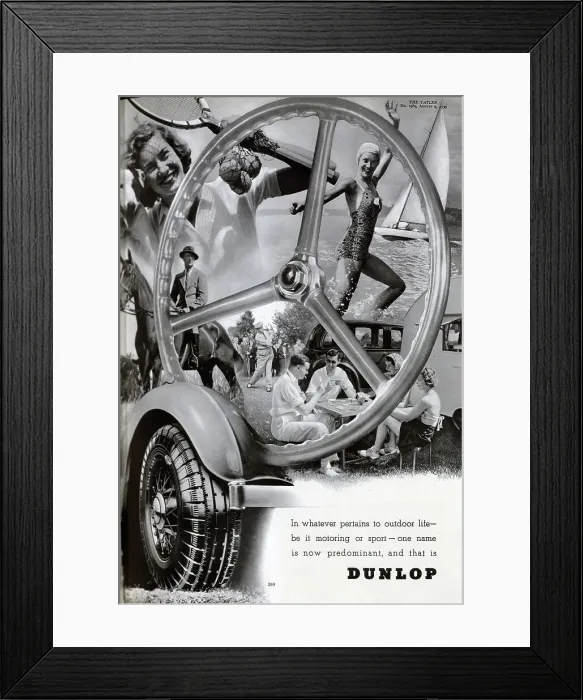 Framed Print : Advert for Dunlop Framed Print : Advert for Dunlop
