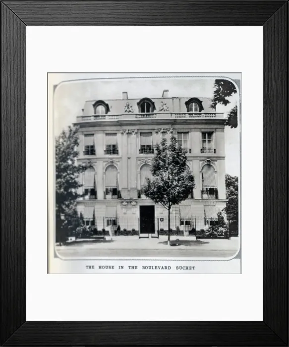 Framed Print : Duke of Windsor's house in Boulevard Suchet