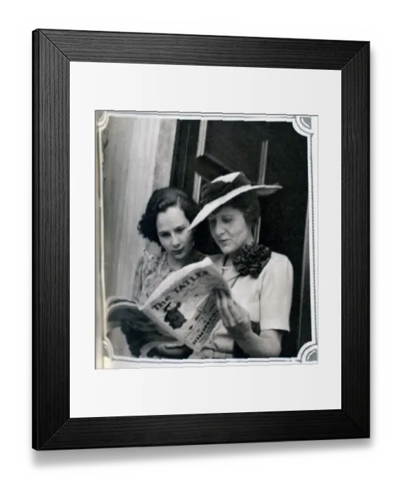 Framed Print : Baroness Goldschmidt Rothschild and daughter Framed Print : Baroness Goldschmidt Rothschild and daughter