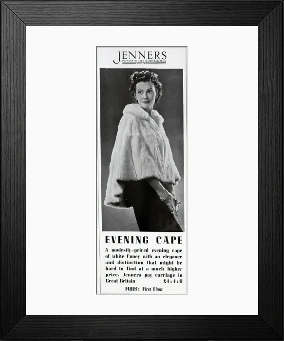 Framed Print : Advert for Jenners, Edinburgh Framed Print : Advert for Jenners, Edinburgh