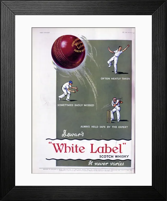 Framed Print : Advert for White Label whisky Framed Print : Advert for White Label whisky
