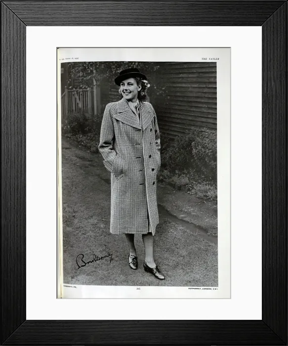 Framed Print : Advert for Burberry Framed Print : Advert for Burberry