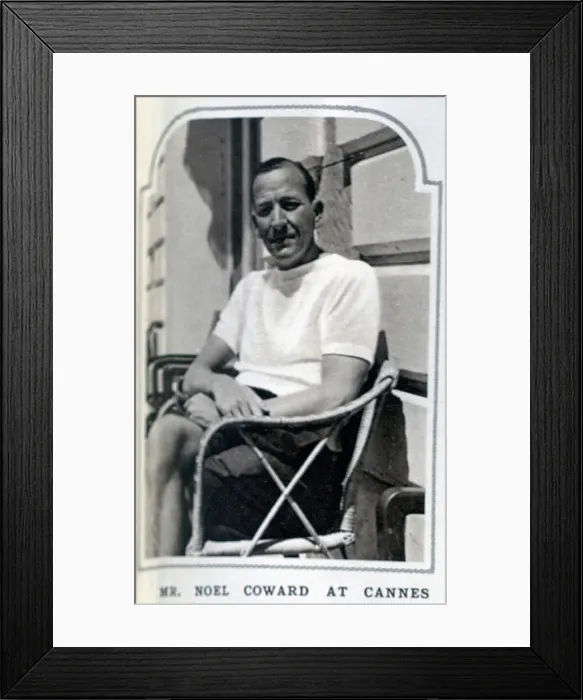 Framed Print : Noel Coward at Cannes Framed Print : Noel Coward at Cannes