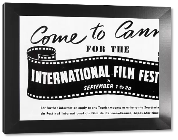 Advert for Cannes Film Festival