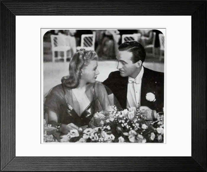 Framed Print : Ginger Rogers and David Niven Framed Print : Ginger Rogers and David Niven