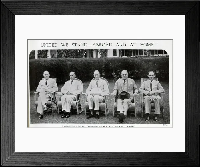 Framed Print : Governors of West African colonies Framed Print : Governors of West African colonies