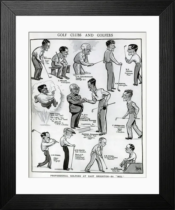Framed Print : East Brighton Golf Club and golfers Framed Print : East Brighton Golf Club and golfers