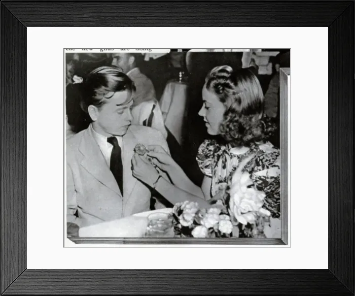 Framed Print : Mickey Rooney and Lilian Long Framed Print : Mickey Rooney and Lilian Long